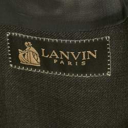 Lanvin Dark Grey Wool Blend Regular Blazer L