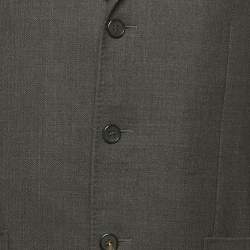 Lanvin Dark Grey Wool Blend Regular Blazer L