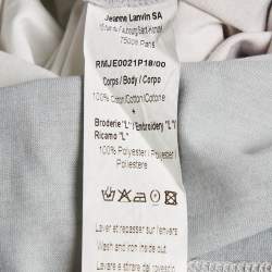 Pre Owned Lanvin White Ombre Jersey Crewneck T-Shirt XL