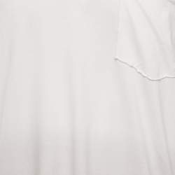 Pre Owned Lanvin White Ombre Jersey Crewneck T-Shirt XL
