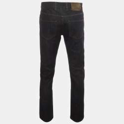 Pre Owned Lanvin Indigo Denim Straight Leg Jeans M/Waist 32"