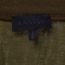 مملوكة مسبقًا Lanvin Brown Jersey Zip-Up Jacket L