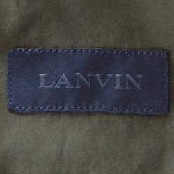 Lanvin Safari Green Cotton Button Down Shirt L 