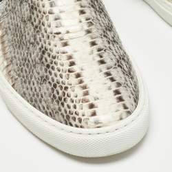 Lanvin Muticolor Water Snake Slip On Sneakers Size 41