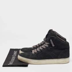 Lanvin Black Nubuck High Top Sneakers Size 42