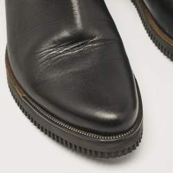 Pre Owned Lanvin Black Leather Chelsea Boots Size 45