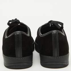 Lanvin Black Suede and Leather DDB1 Low Top Sneakers Size 43