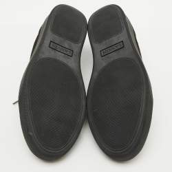 Lanvin Black Suede and Leather DDB1 Low Top Sneakers Size 43