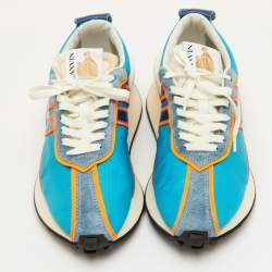 Pre Owned Lanvin Bumper Size 41 Multicolor Fabric, Leather and Suede Runner Sneakers