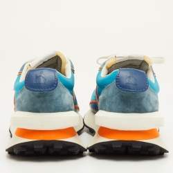 Pre Owned Lanvin Bumper Size 41 Multicolor Fabric, Leather and Suede Runner Sneakers