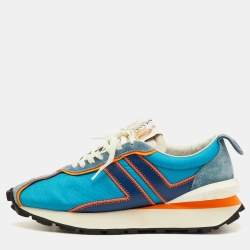 Pre Owned Lanvin Bumper Size 41 Multicolor Fabric, Leather and Suede Runner Sneakers