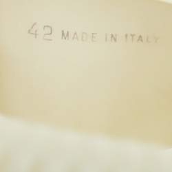 مملوكة مسبقًا Lanvin Arpege Size 42 White Rubber Flat Slide Sandals