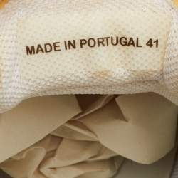 Pre Owned Lanvin Bumper Size 41 Multicolor Fabric and Suede Runner Sneakers