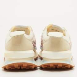 مملوكة مسبقًا حذاء رياضي لانفان منخفظ من أعلى نيلون وجلد سويدي متعدد الألوان مقاس 41