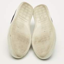 مملوكة مسبقًا حذاء رياضي لانفان غطاء مقدمة جلد وسويدي أسود عنق منخفض مقاس 44