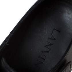 Lanvin Black Leather Monk Strap Oxford Size 40
