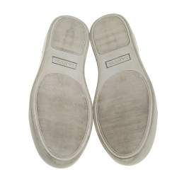 Pre Owned Lanvin Blue Leather Low top Sneakers Size 44