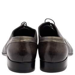 Lanvin Two Tone Leather Lace Up Oxford Size 43