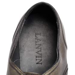 Lanvin Two Tone Leather Lace Up Oxford Size 43