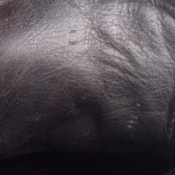 Pre Owned Lanvin Green Patent And Suede Low Top Sneakers Size 42