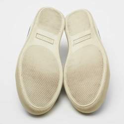 Pre Owned Lanvin Dark Blue Denim Low Top Sneakers Size 43