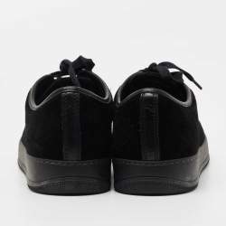 Pre Owned Lanvin Black Suede and Leather DDB1 Low Top Sneakers Size 41