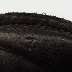 Pre Owned Lanvin Black Suede and Leather DDB1 Low Top Sneakers Size 41