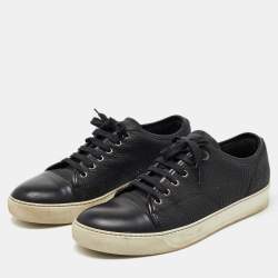 Lanvin Leather Black Leather Low Top Sneakers Size 41