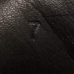 Pre Owned Lanvin Black/Navy Blue Suede and Patent Low Top Sneakers Size 41