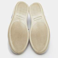 Pre Owned Lanvin Leather Brown Leather Low Top Sneakers Size 44