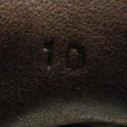 Pre Owned Lanvin Leather Brown Leather Low Top Sneakers Size 44