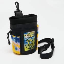 Loewe Multicolor Canvas And Shearling Fur Nature Print Chalk Bag