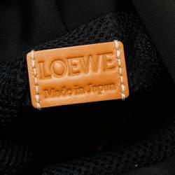 Loewe Multicolor Canvas And Shearling Fur Nature Print Chalk Bag