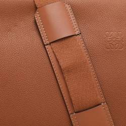 Loewe Brown Full Grain Leather Military Messenger Bag