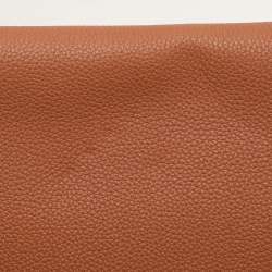 Loewe Brown Full Grain Leather Military Messenger Bag