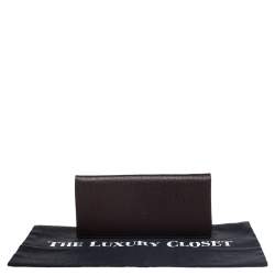 Loewe Brown Leather Bifold Long Wallet