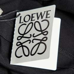 Loewe Black Anagram Embroidered Cotton Crew Neck T-Shirt XL