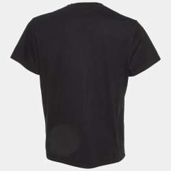 Loewe Black Anagram Embroidered Cotton Crew Neck T-Shirt XL