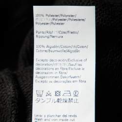 Pre Owned Loewe Black Anagram Embroidered Cotton Sweatshirt M