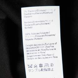 Pre Owned Loewe Black Neon Anagram Embroidered Cotton Crew Neck T-Shirt L