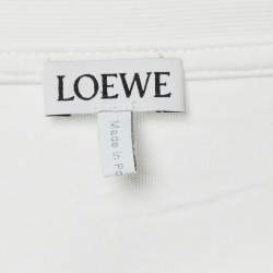 Loewe White Cotton Anagram Fake Pocket Crew Neck T-Shirt XXL