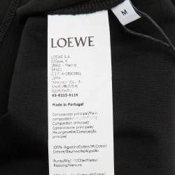 Loewe Black Neon Anagram Cotton Crew Neck T-Shirt M