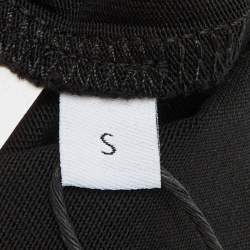 Pre Owned Loewe Black Neon Anagram Embroidered Cotton Crew Neck T-Shirt S