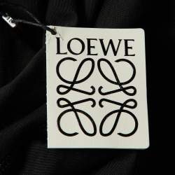 Loewe Black Neon Anagram Embroidered Cotton Crew Neck T-Shirt L