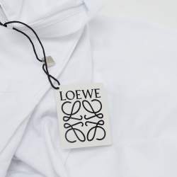 Loewe White Glitch Anagram Cotton Crew Neck T-Shirt XL