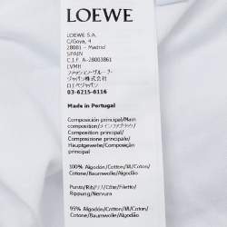 Loewe White Glitch Anagram Cotton Crew Neck T-Shirt XL