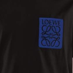 Loewe Black Cotton Anagram Fake Pocket Crew Neck T-Shirt M
