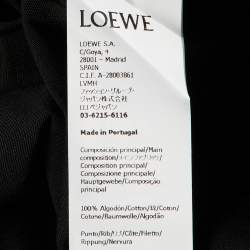 Loewe Black Cotton Anagram Fake Pocket Crew Neck T-Shirt XXL