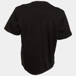 Loewe Black Cotton Anagram Fake Pocket Crew Neck T-Shirt XXL