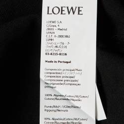 Loewe Black Cotton Anagram Fake Pocket Crew Neck T-Shirt XL